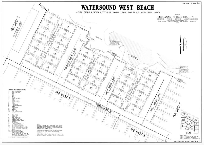 73 Plimsoll Way Santa Rosa Beach, FL 32459 - Photo 14 of 53 Subdivsion Plat portion of Phase image s