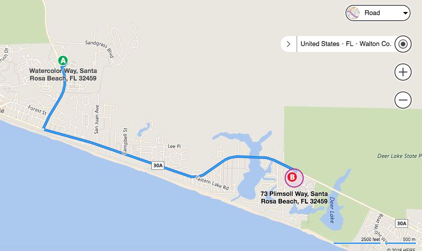 73 Plimsoll Way Santa Rosa Beach, FL 32459 - Photo 19 of 53 Bing Map Directions Image to 73 Plimsoll