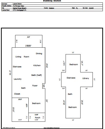 73 Plimsoll Way Santa Rosa Beach, FL 32459 - Photo 20 of 53 Appraisers Building Sketch 2015 01-15