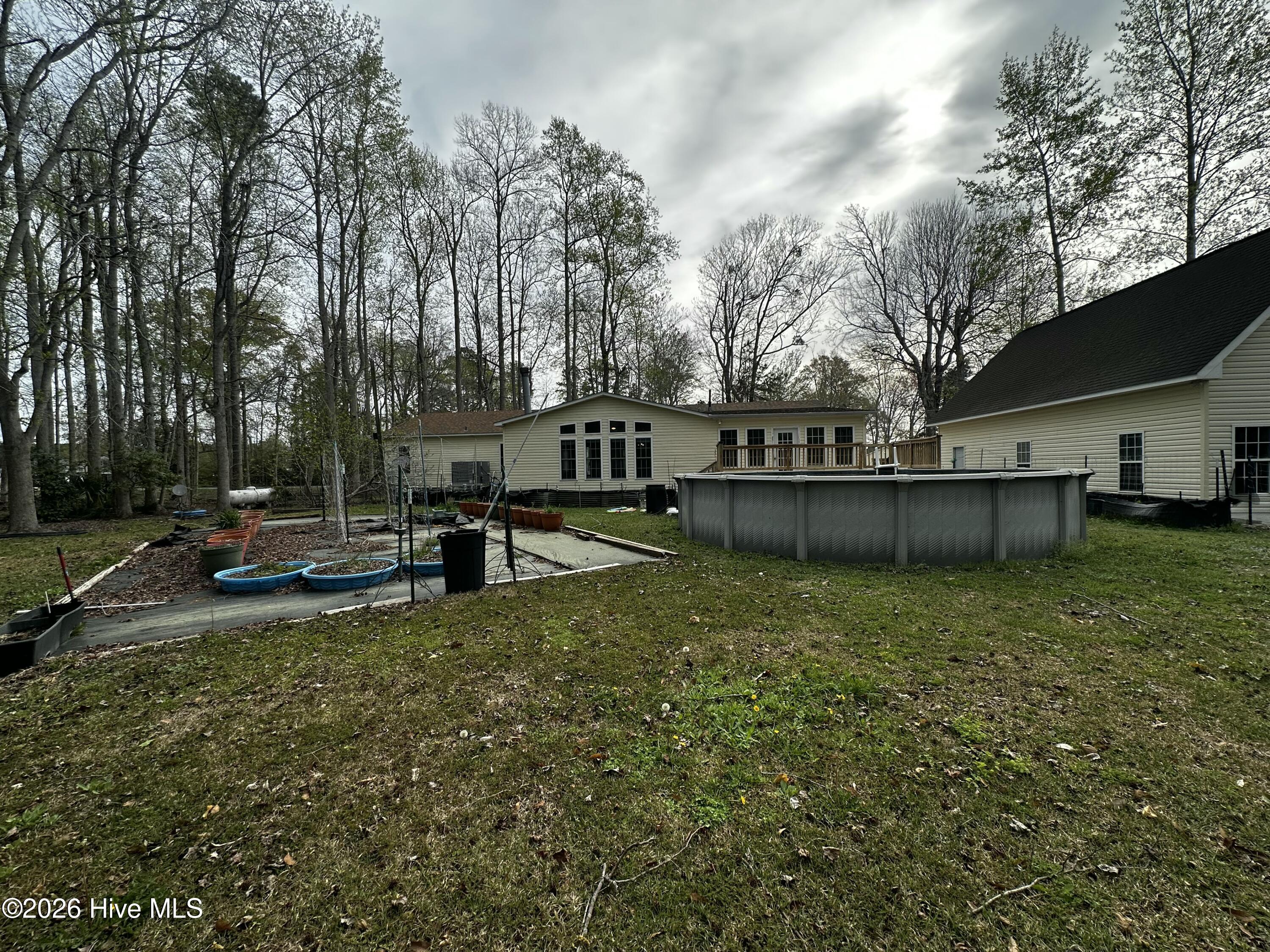 209 Old Ironsides Road Newport, NC 28570 - Photo 7 of 52 Yard from rear of the house