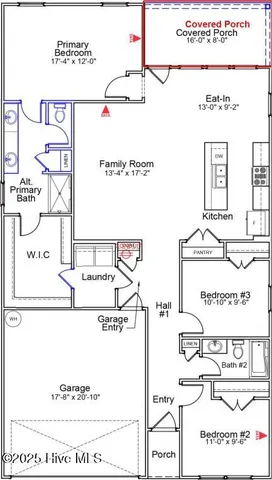 $349,199 | 831 Schoolfield Drive, Sneads Ferry, NC 28460
