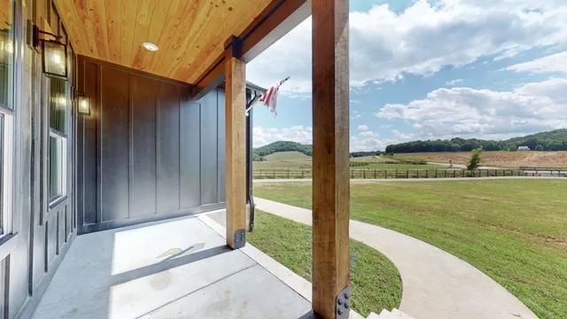 a view of balcony with ocean view