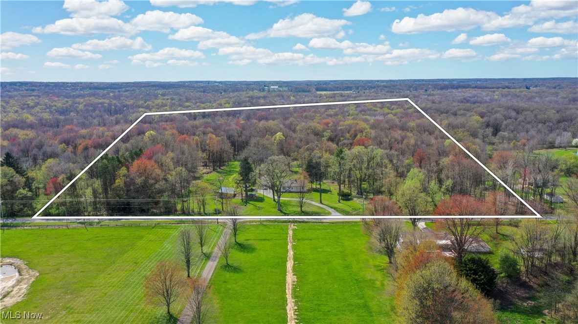 2991 Bushnell Campbell Road Fowler, OH 44418 - Photo 41 of 41 Bird's eye view featuring a forest view