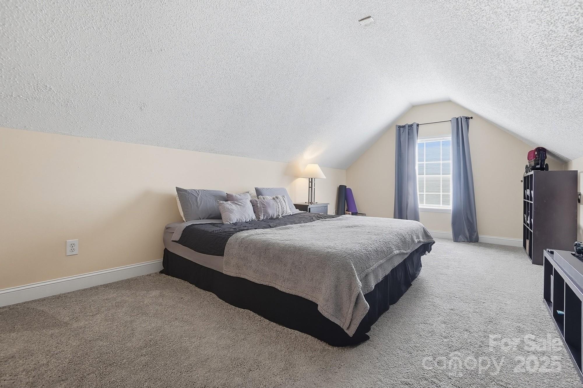 12639 Hill Pine Road Midland, NC 28107 - Photo 36 of 45 a spacious bedroom with a bed and a flat screen tv