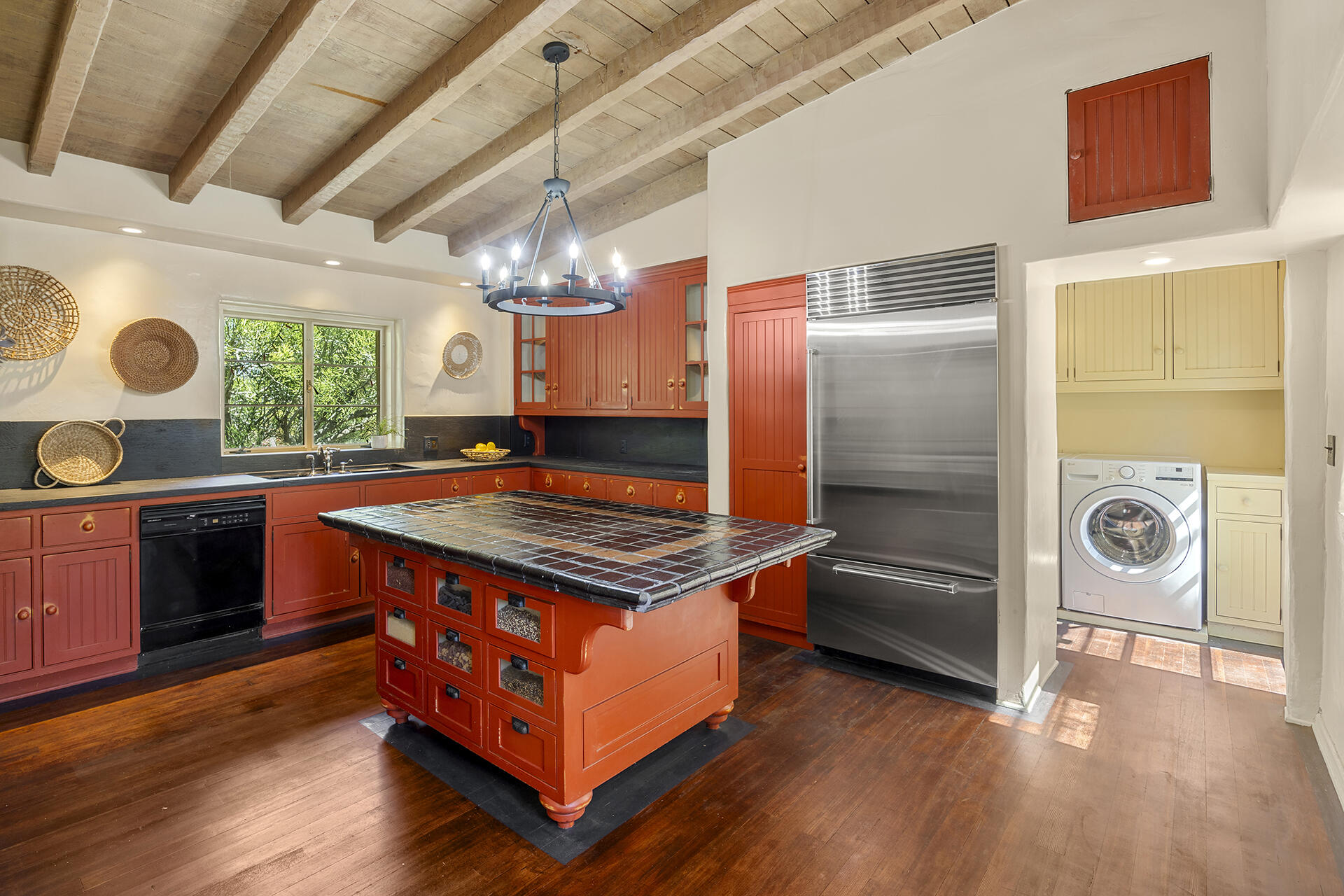 71845 Sahara Road Rancho Mirage, CA 92270 - Photo 12 of 27 a kitchen with wooden cabinets and stainless steel appliances
