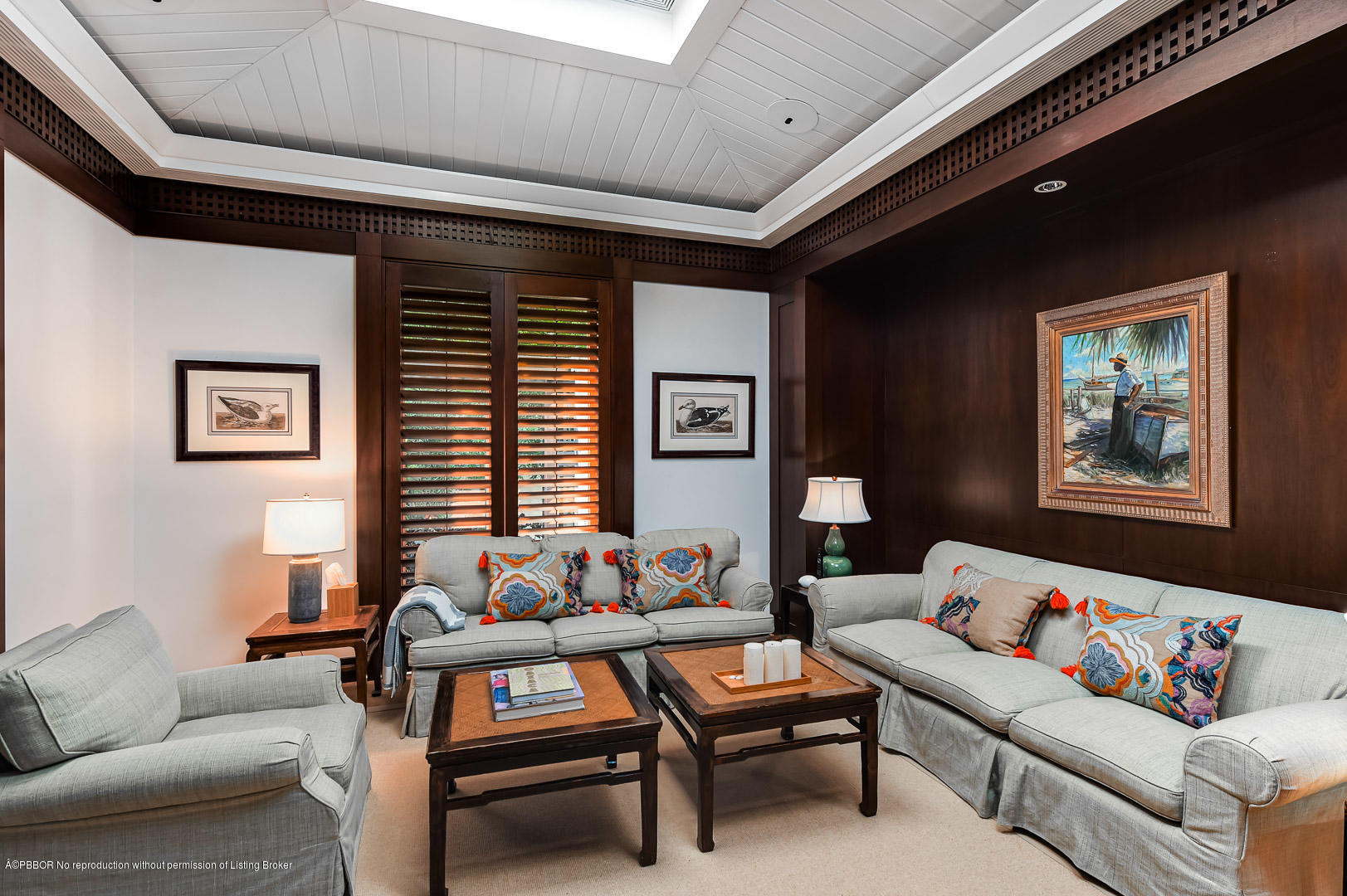 309 Garden Road Palm Beach, FL 33480 - Photo 13 of 26 a living room with furniture and a potted plant