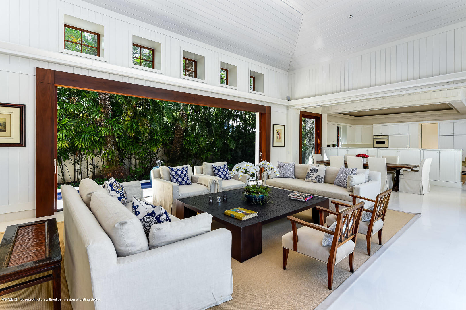 309 Garden Road Palm Beach, FL 33480 - Photo 4 of 26 a living room with furniture and a large window
