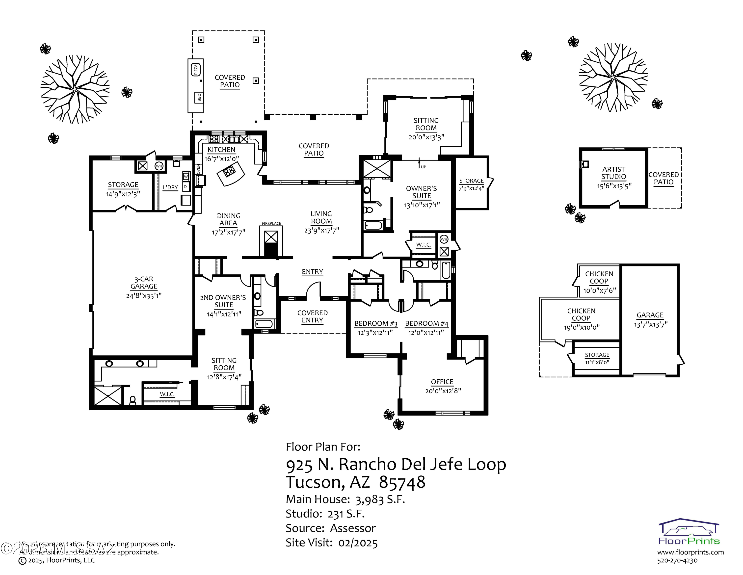 925 North Rancho Del Jefe Loop Tucson, AZ 85748 - Photo 51 of 52 a black and white photo of a picture