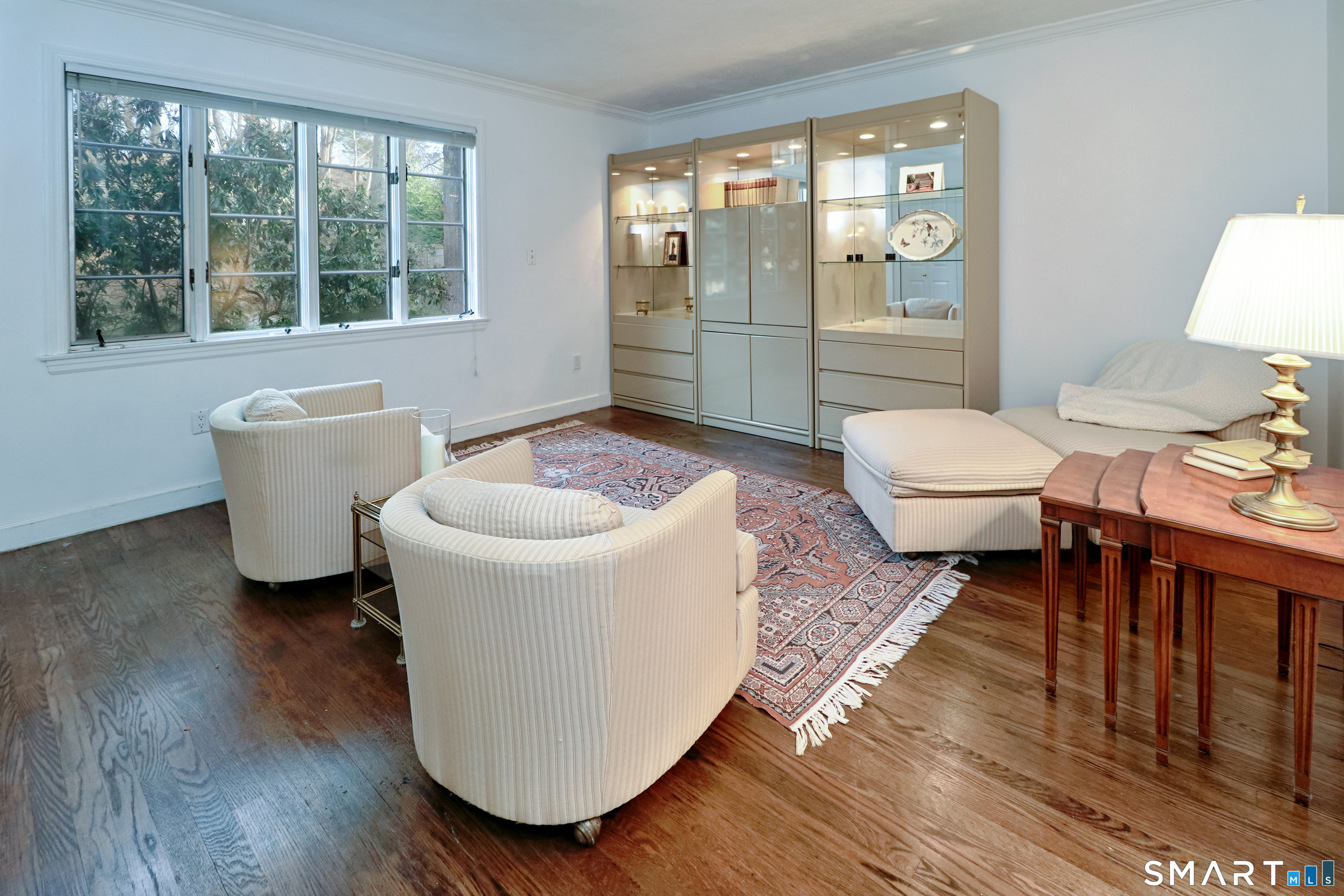 5 Over Rock Lane Westport, CT 06880 - Photo 18 of 28 Second bedroom suite being used as a den, provides multiple windows with views of backyard.