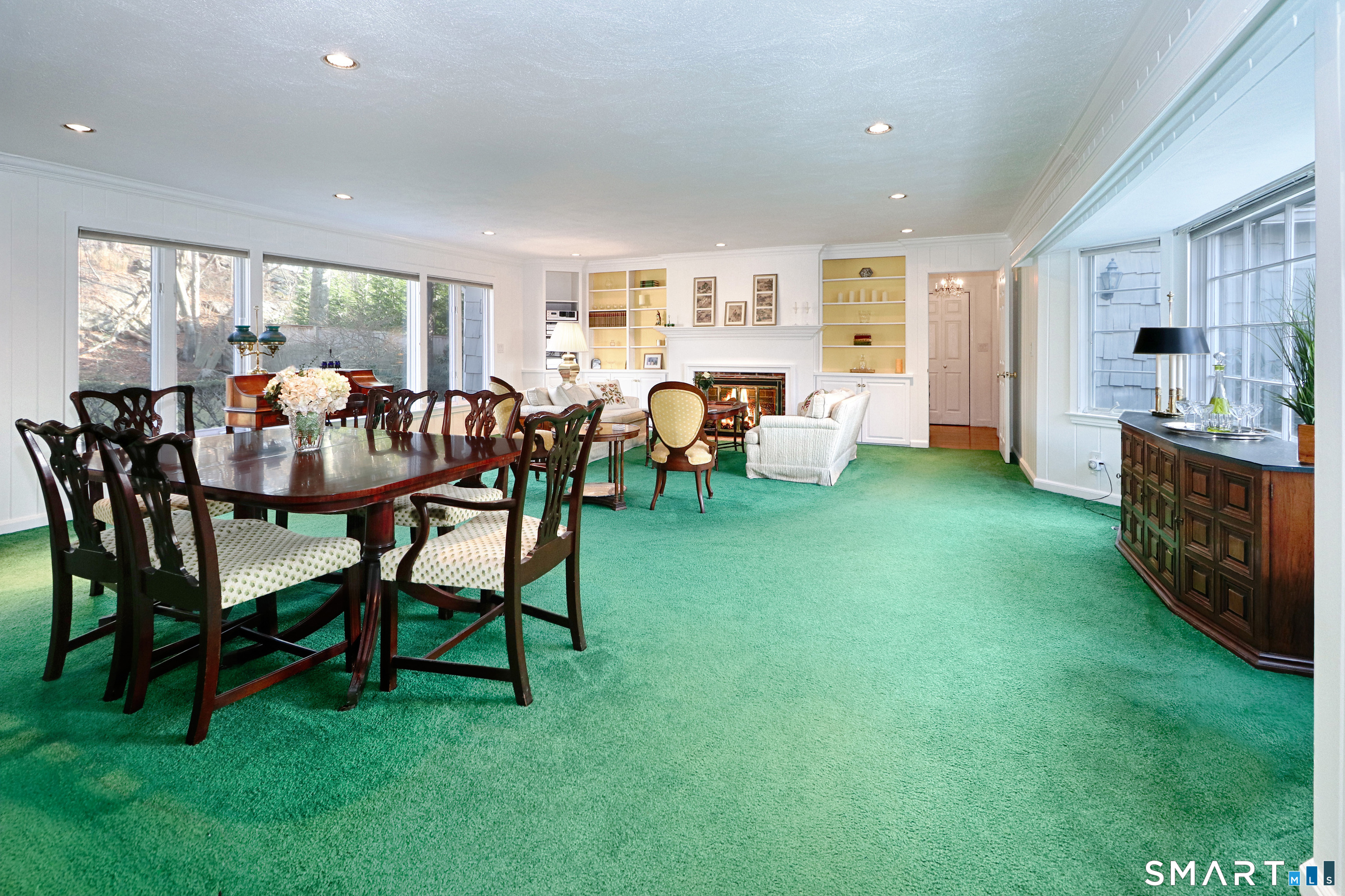 5 Over Rock Lane Westport, CT 06880 - Photo 7 of 28 Great room features bay window in front which provides views of front garden.