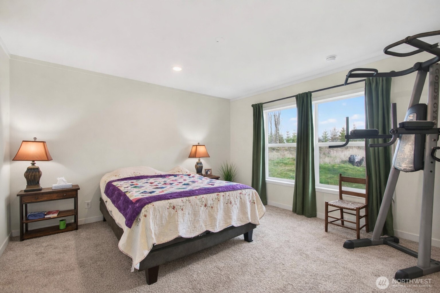 1369 Centralia Alpha Road Chehalis, WA 98532 - Photo 8 of 18 a bedroom with a bed and a tv