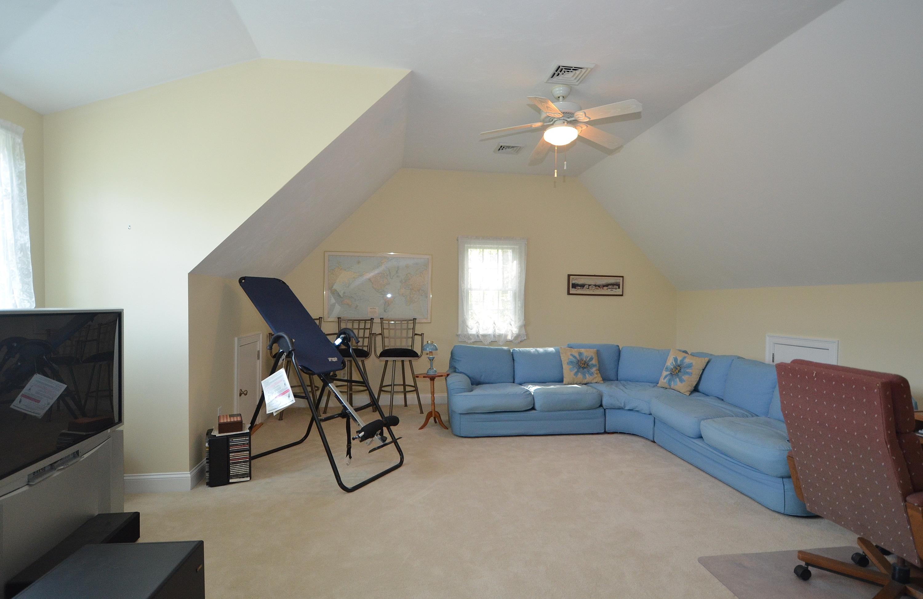 121 Cairn Ridge Road East Falmouth, MA 02536 - Photo 20 of 28 a living room with furniture and a flat screen tv
