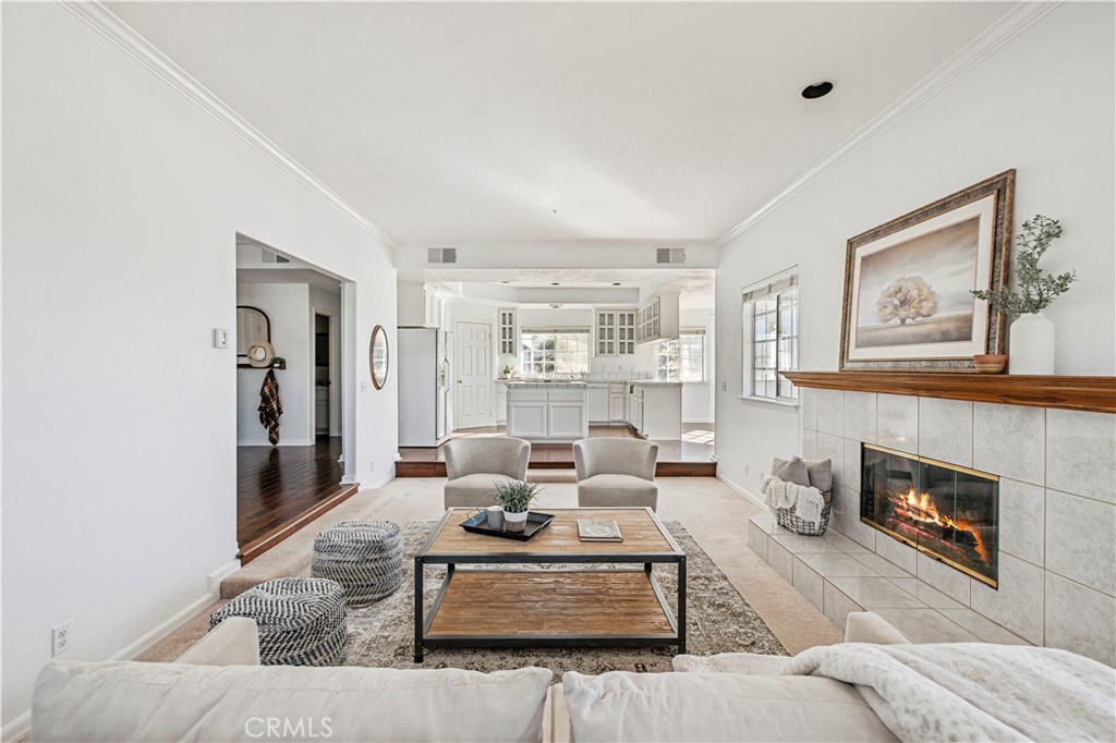 4131 Pelona Canyon Road Acton, CA 93510 - Photo 9 of 58 a living room with furniture and a fireplace