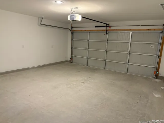 a view of a garage