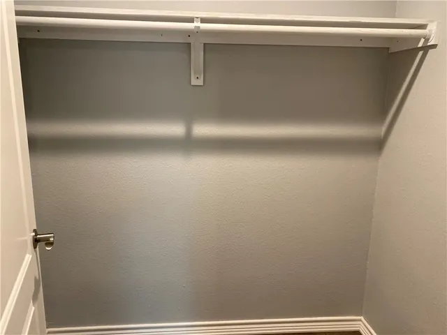 a view of a closet