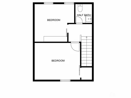 a picture of a bench in front of a door