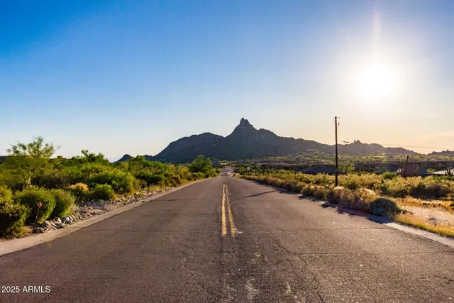 a view of a lake with a mountain