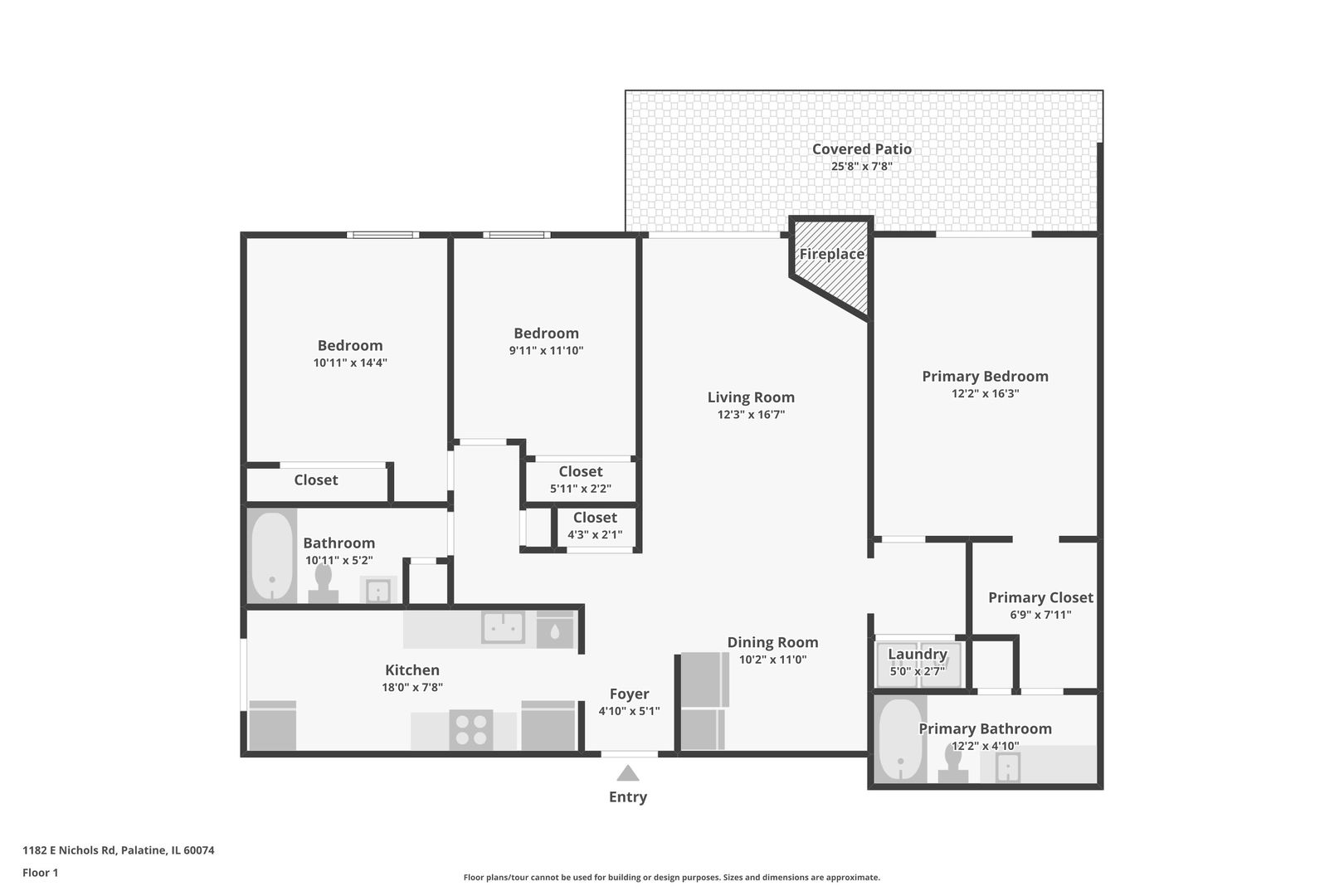 1182 East Nichols Road, Unit 1A Palatine, IL 60074 - Photo 34 of 34