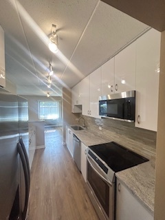 2215 West 111th Street, Unit 101 Chicago, IL 60643 - Photo 15 of 39 a kitchen with a stove and a microwave