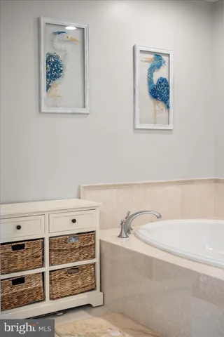 a view of a large building with a lot of water view