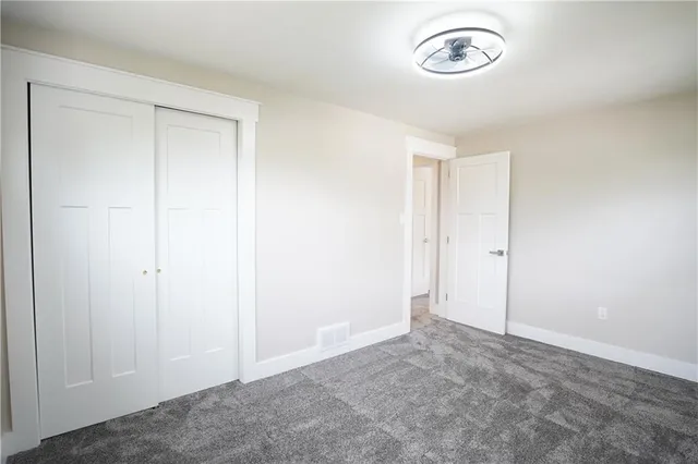 a view of a room with an empty space