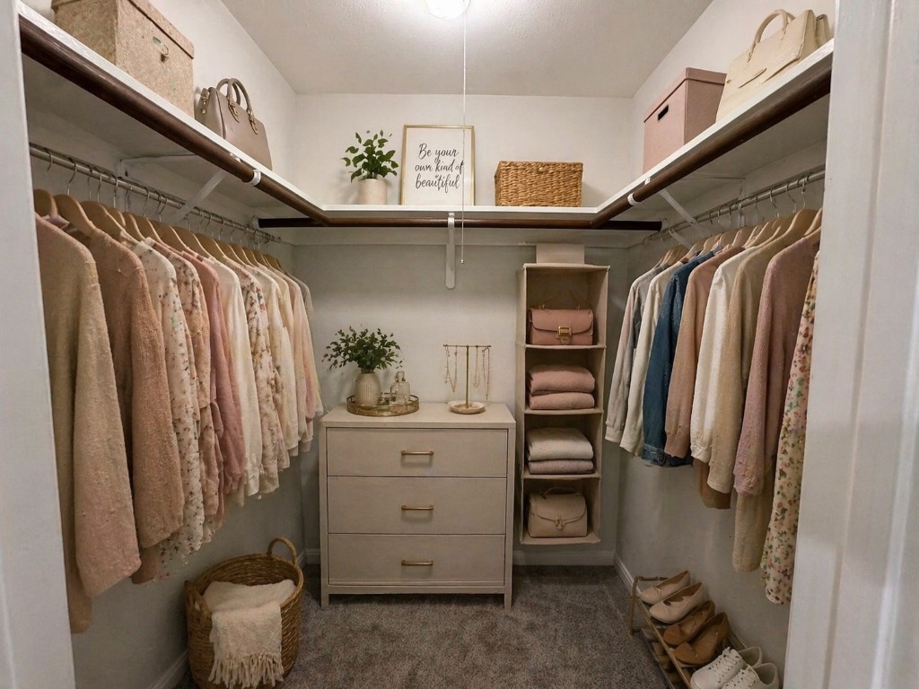 2402 Barak Lane Bryan, TX 77802 - Photo 12 of 25 a view of walk in closet with clothes and shoes