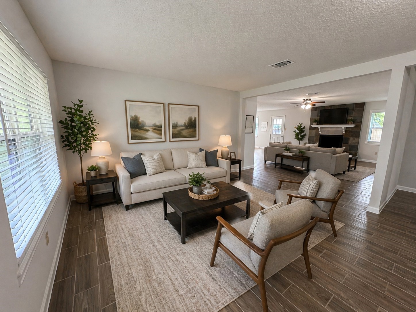 2402 Barak Lane Bryan, TX 77802 - Photo 4 of 25 a living room with furniture and a flat screen tv