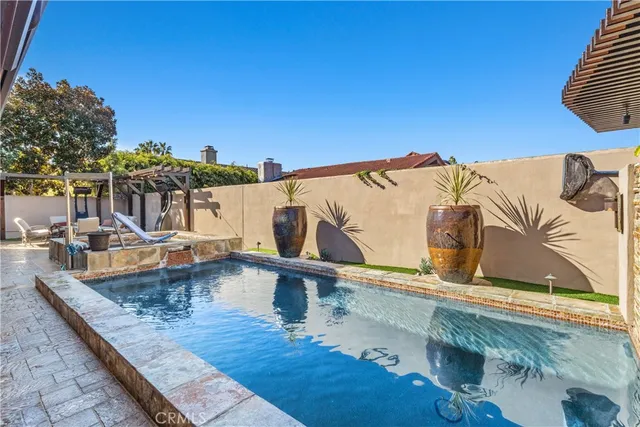swimming pool view with a outdoor space