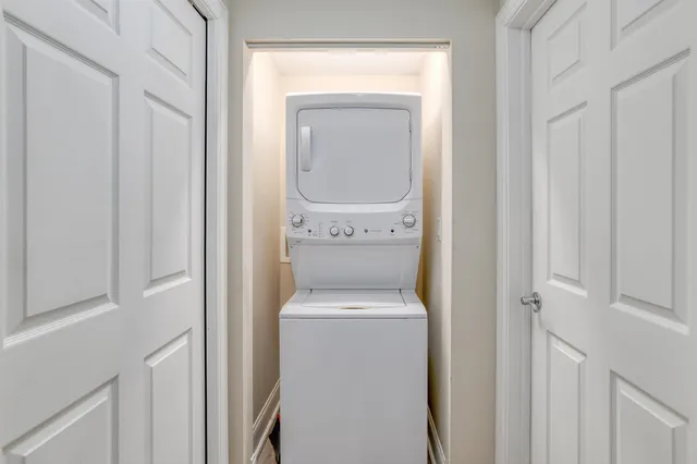 a view of a balcony with an outdoor space