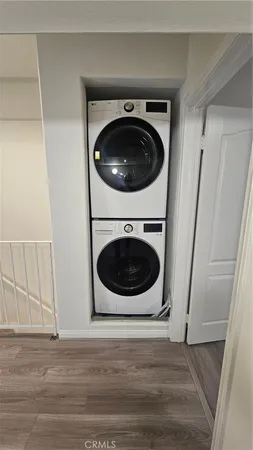 a view of a washer and dryer in a utility room