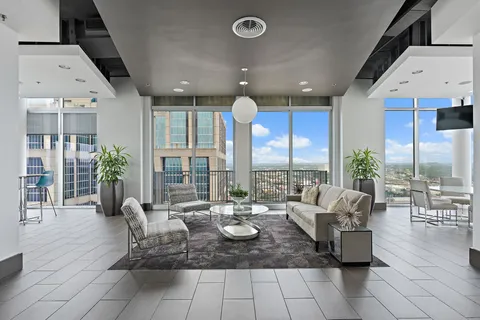 a view of a dining room and livingroom view