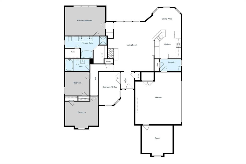 124 Topaz Circle Hewitt, TX 76643 - Photo 35 of 35 Floor plan