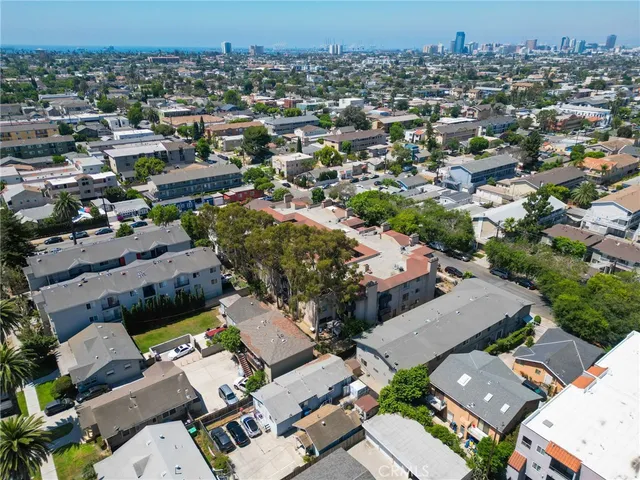 an aerial view of a city with lots of residential buildings