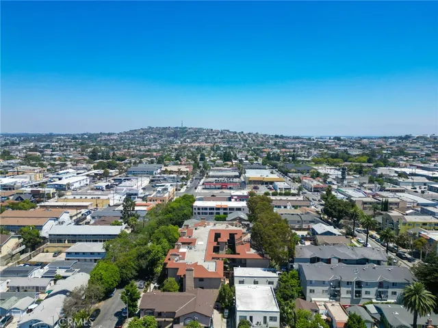 a view of a city & street