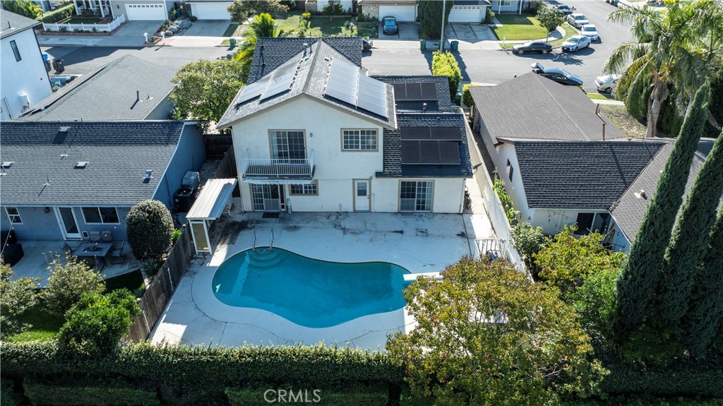 4801 Redbluff Circle Irvine, CA 92604 - Photo 29 of 34 an aerial view of house with swimming pool
