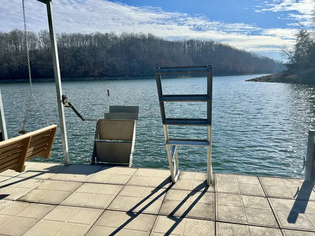 a view of outdoor space with seating area