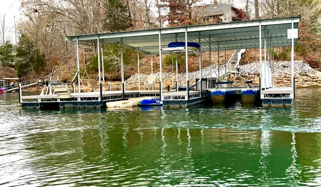 a view of boat floating on water