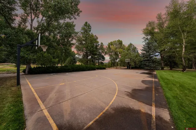 a view of outdoor space with garden