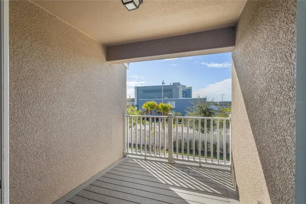 a view of a balcony