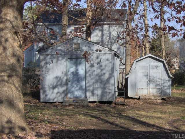 4209 Live Oak Road Raleigh, NC 27604 - Photo 3 of 6 Work Shop with A/C and active security system / smaller storage shed