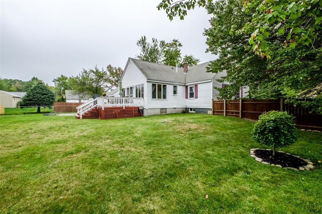 129 Gorham Road Scarborough, ME 04074 - Photo 7 of 35 Back yard, over-sized deck