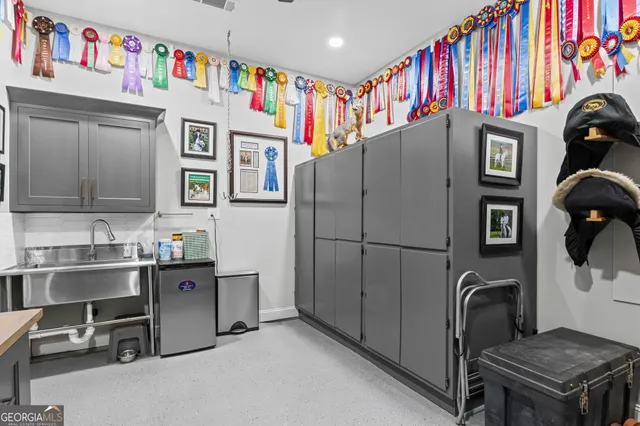 a view of storage and utility room