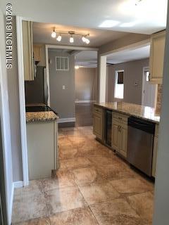110 Queens Road Jacksonville, NC 28540 - Photo 28 of 42 kitchen sink and living