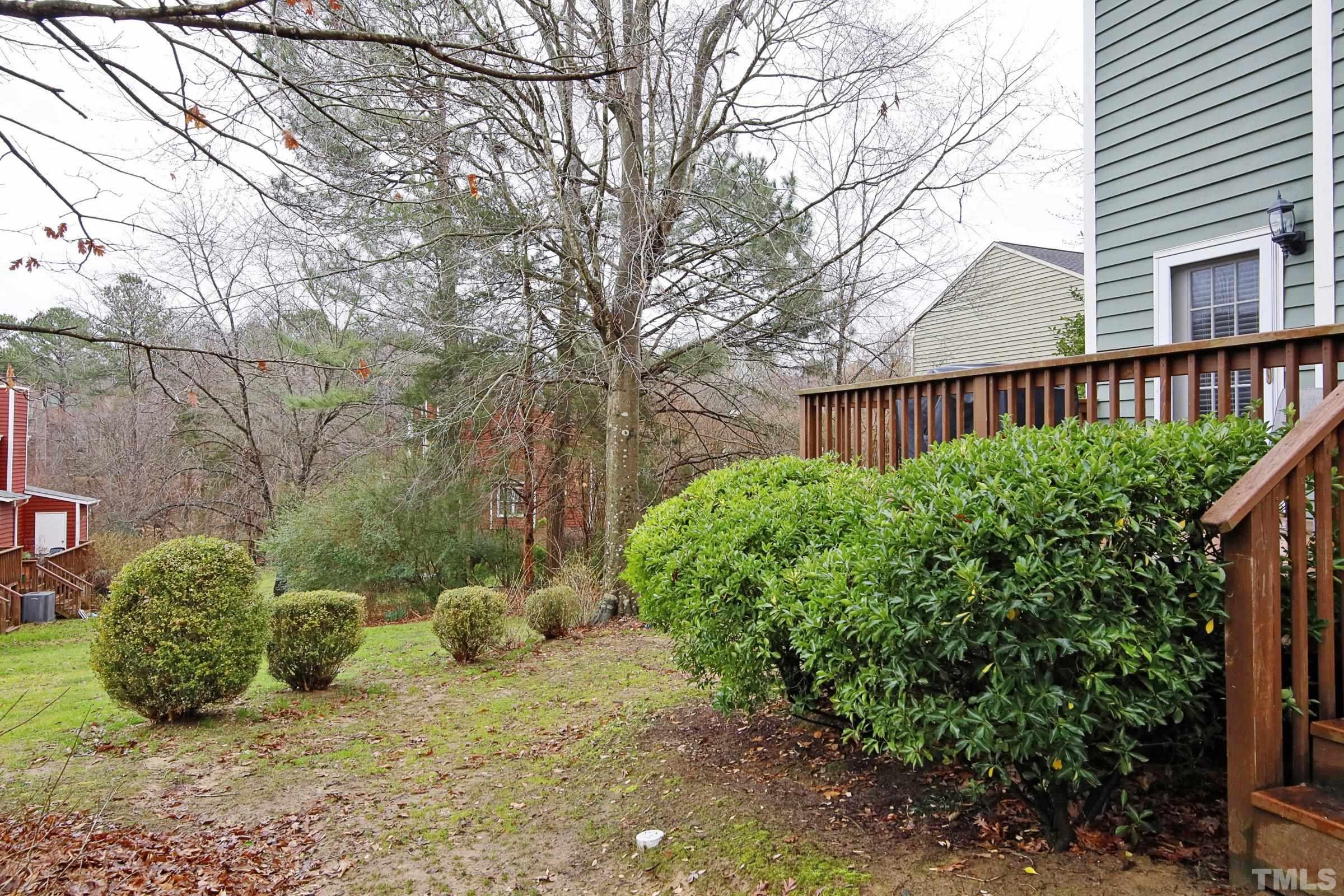 116 Long Shadow Place Durham, NC 27713 - Photo 35 of 38 a view of a garden with a house