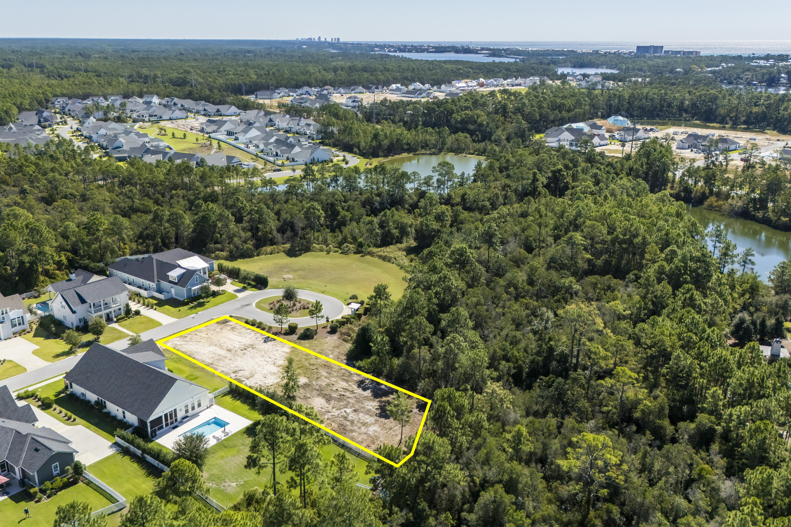 Lot 14 Needle Cast Ln Inlet Beach Inlet Beach, FL 32461 - Photo 2 of 19 an aerial view of a house with a yard