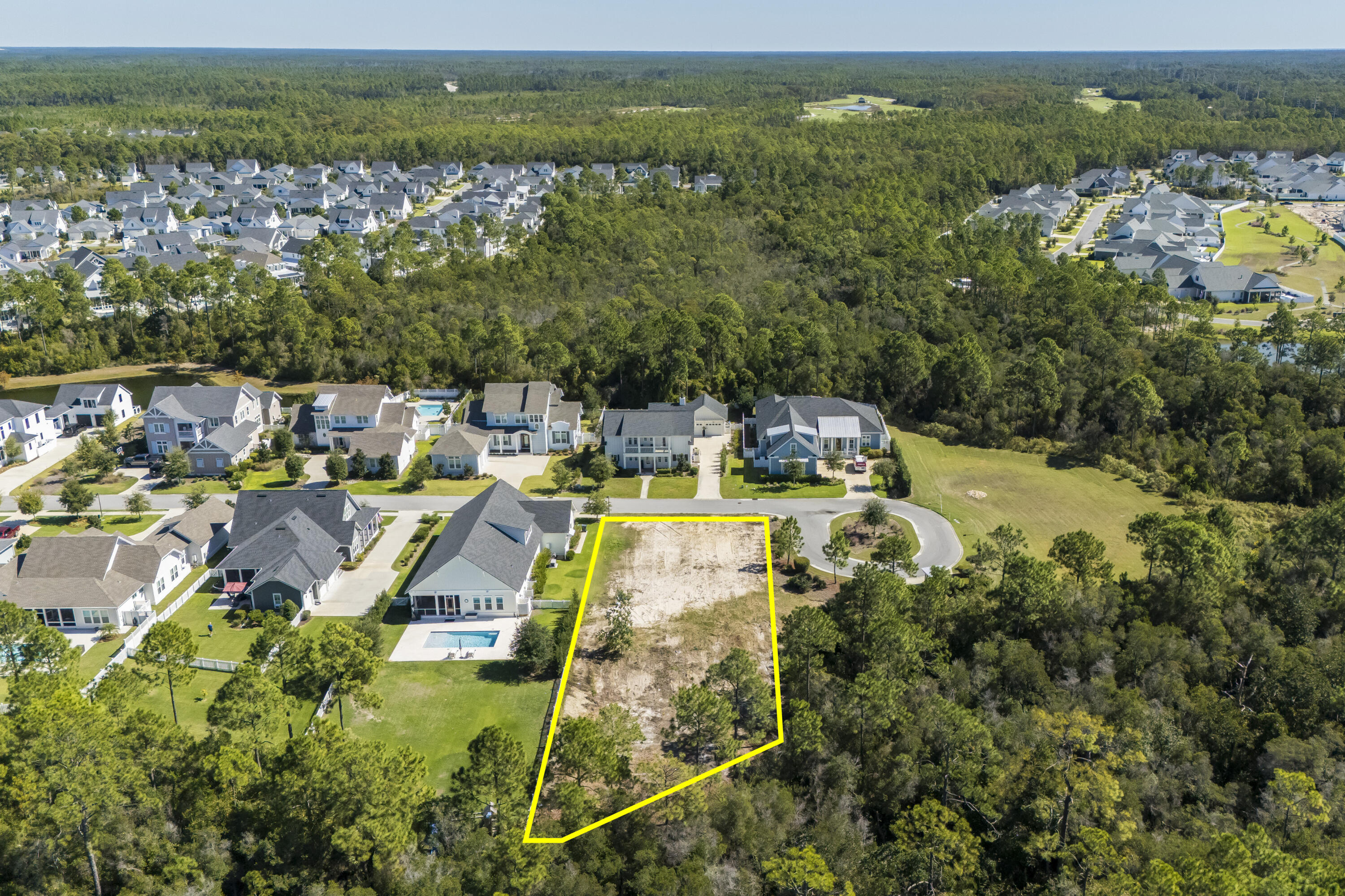 Lot 14 Needle Cast Ln Inlet Beach Inlet Beach, FL 32461 - Photo 5 of 19 a view of a house with a swimming pool