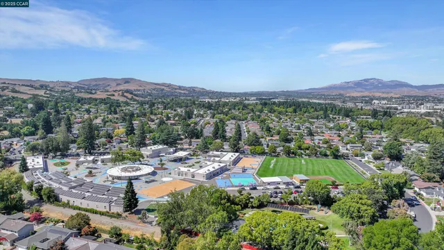 an aerial view of multiple house