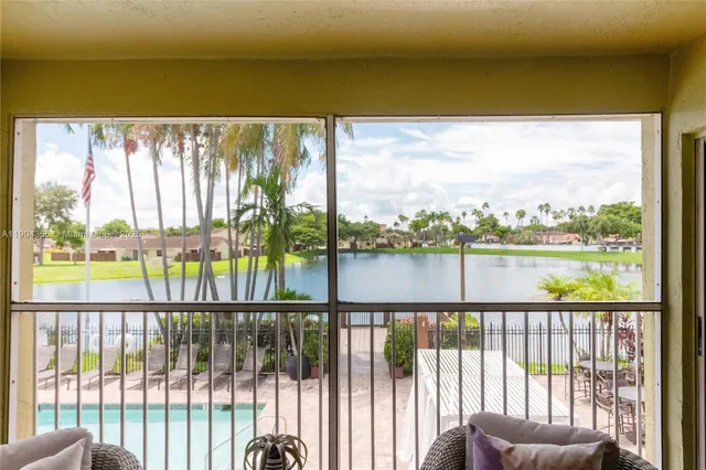 a view of ocean from a balcony