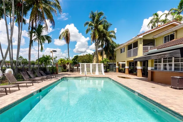 a view of outdoor space with seating area