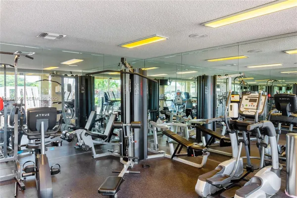 a view of a park with slide